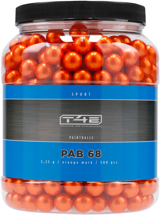 Bile Paintball cal .68 T4E Sport PAB 3.25 g 500buc Orange [1]