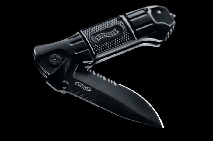 Briceag Walther BTK cu spargator geam si husa cadou [5]