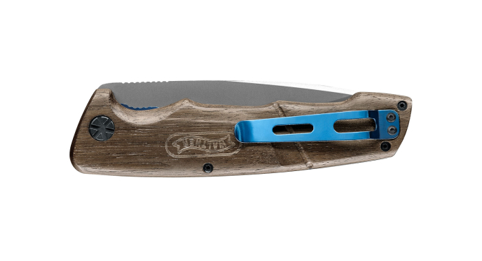 Briceag Walther BWK 7 lama otel maner lemn toc piele cadou [3]