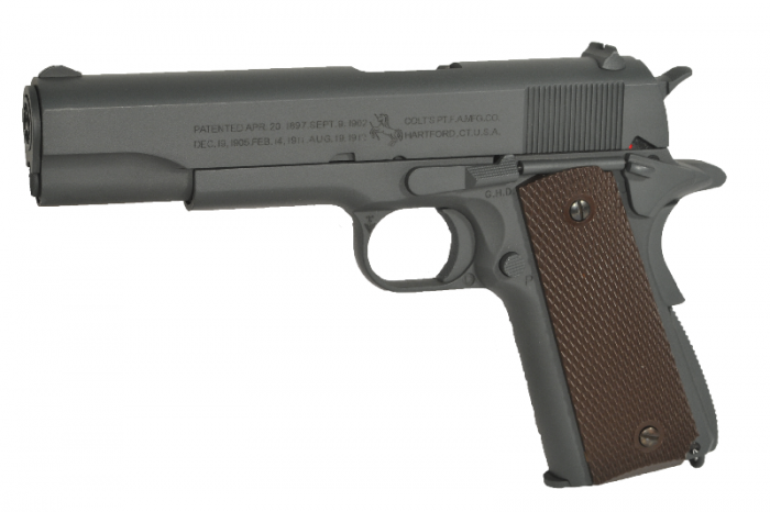 Pistol Colt 1911 100th Anniversary Parkerized Full Metal BlowBack [2]