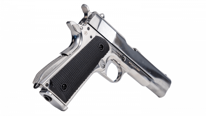 Pistol Colt 1911 A1 Silver Full metal BlowBack [4]