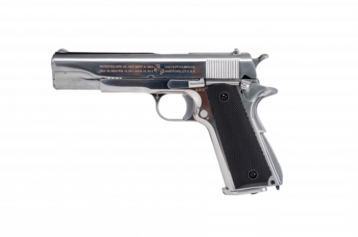 Pistol Colt 1911 A1 Silver Full metal BlowBack [3]