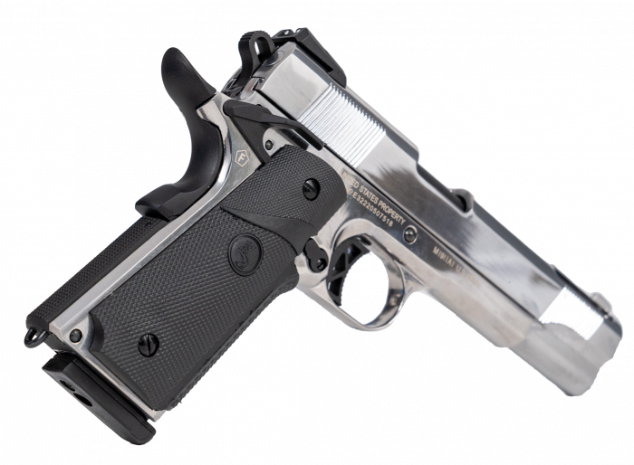 Colt 1911 Ported GreenGas Silver Full Metal BlowBack [4]