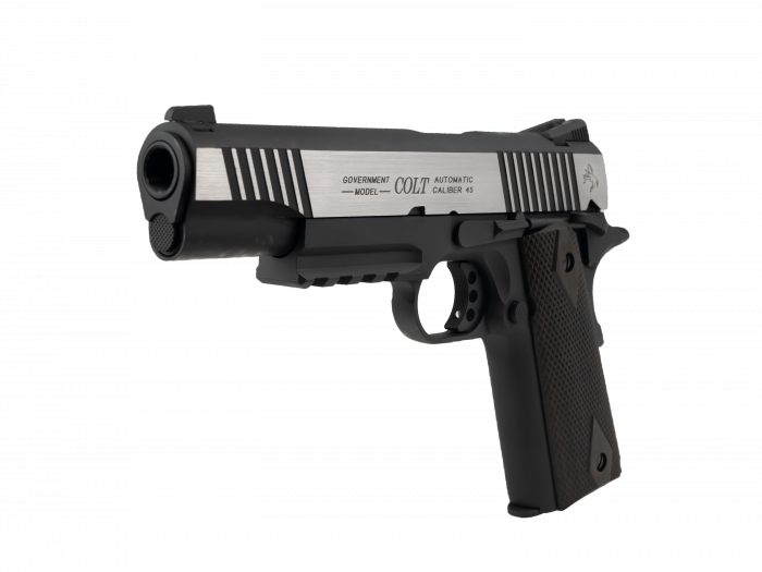 Pistol COLT 1911 Rail Gun Dual Tone Blowback Full Metal CO2 [2]