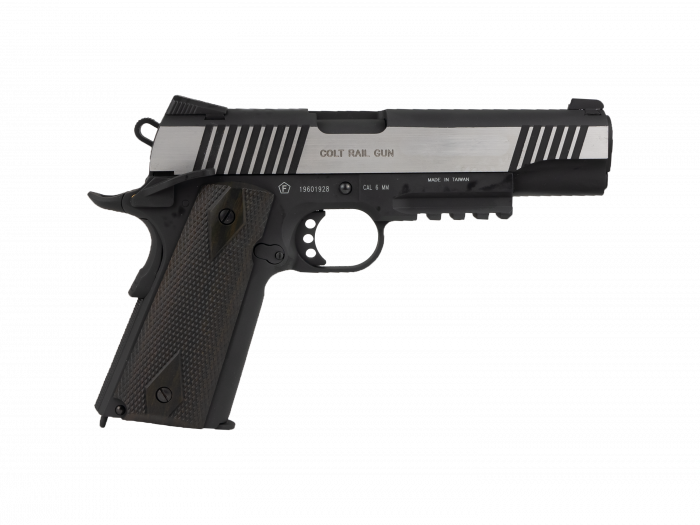 Pistol COLT 1911 Rail Gun Dual Tone Blowback Full Metal CO2 [4]