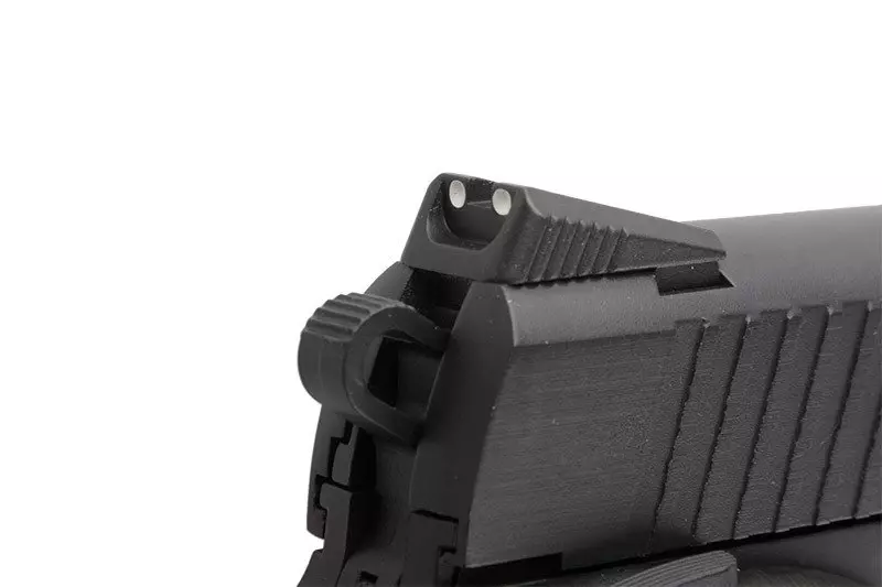 Pistol Colt 1911 Blackened Rail Gun Negru Mat Full Metal BlowBack [11]