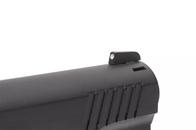 Pistol Colt 1911 Blackened Rail Gun Negru Mat Full Metal BlowBack [12]