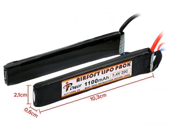 Baterie LI-PO 1100MAH 7,4V 20C [2]