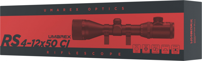 Luneta RS 4-12x50 CI cu reticul iluminat TacDot - Zoom Reglabil Paralaxa -Sina ris 11mm [5]