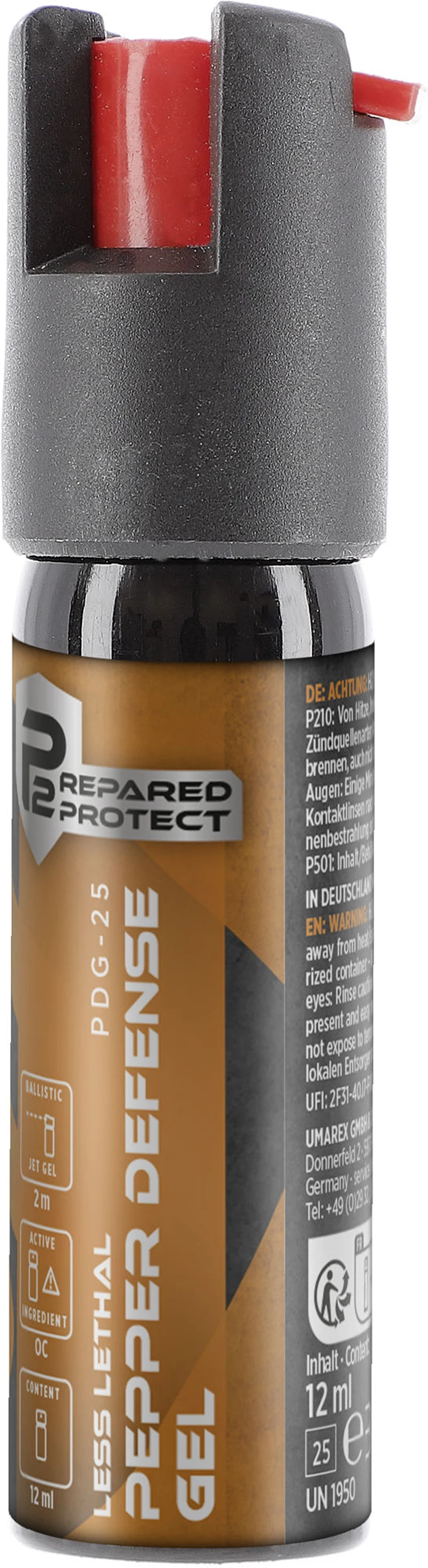 P2P PDG-25 Pepper Gel spray autoaparare - jet ballistic 12 ml [6]