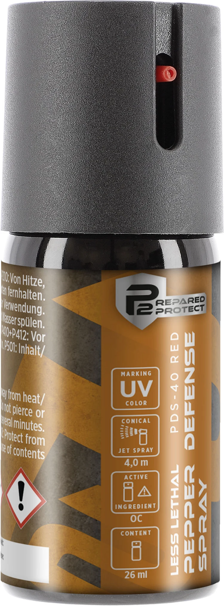 P2P PDS-40 Pepper Spray RED UV spray autoaparare - jet conic 26 ml [2]