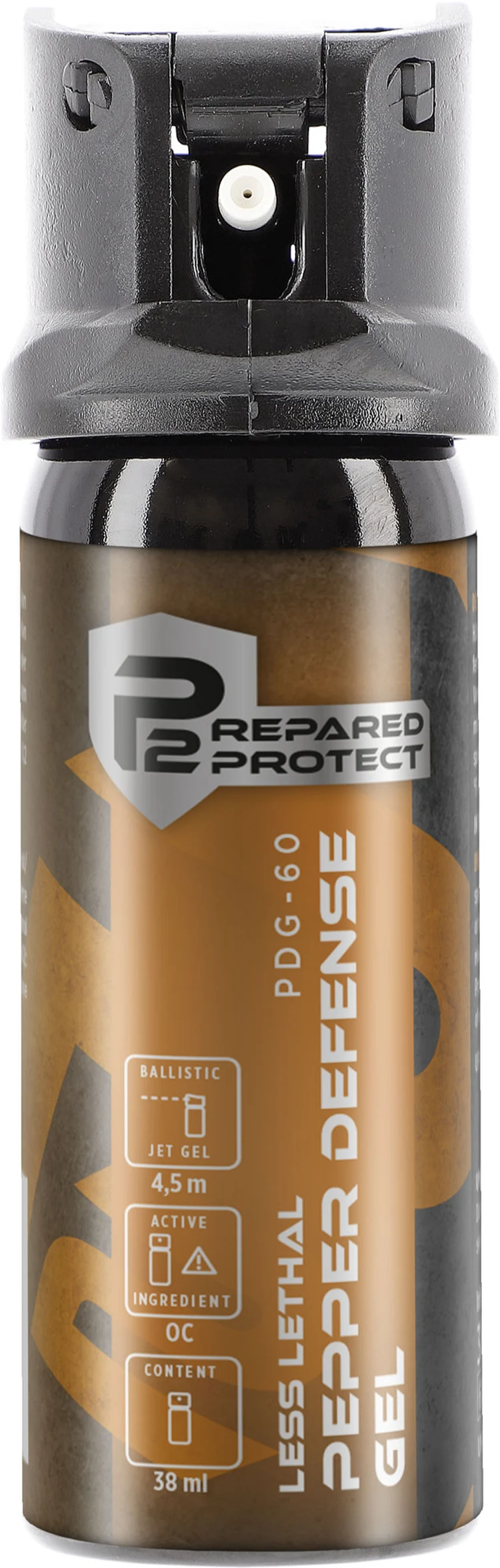 P2P PDG-60 Pepper Gel spray paralizant - jet balistic 38 ml [3]