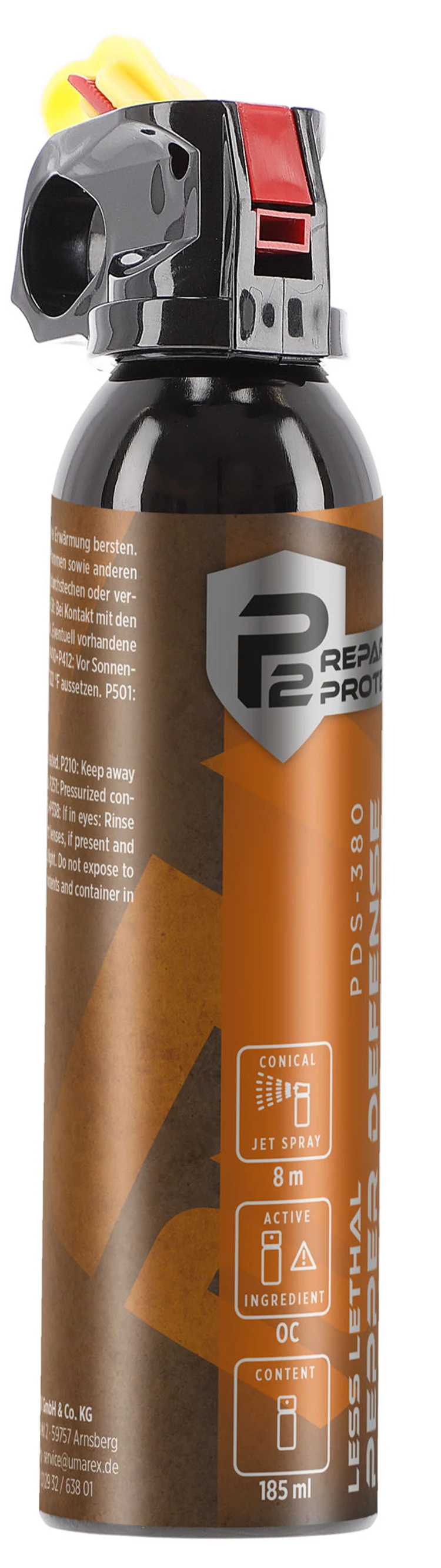 P2P PDS-380 Pepper Spray Autoaparare - Jet conic 185 ml [4]