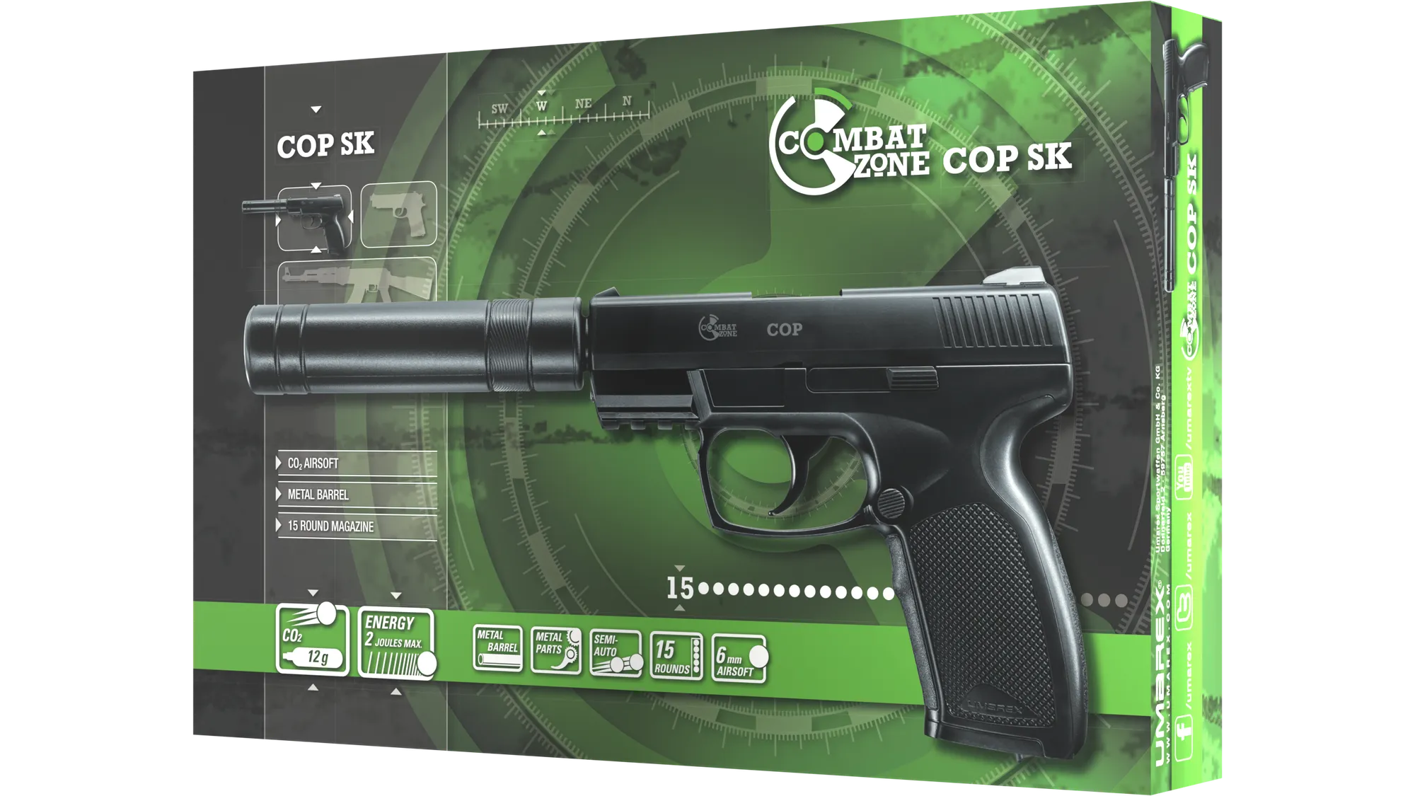 Pistol Airsoft Cop Sk + Amortizor Co2 NBB [6]