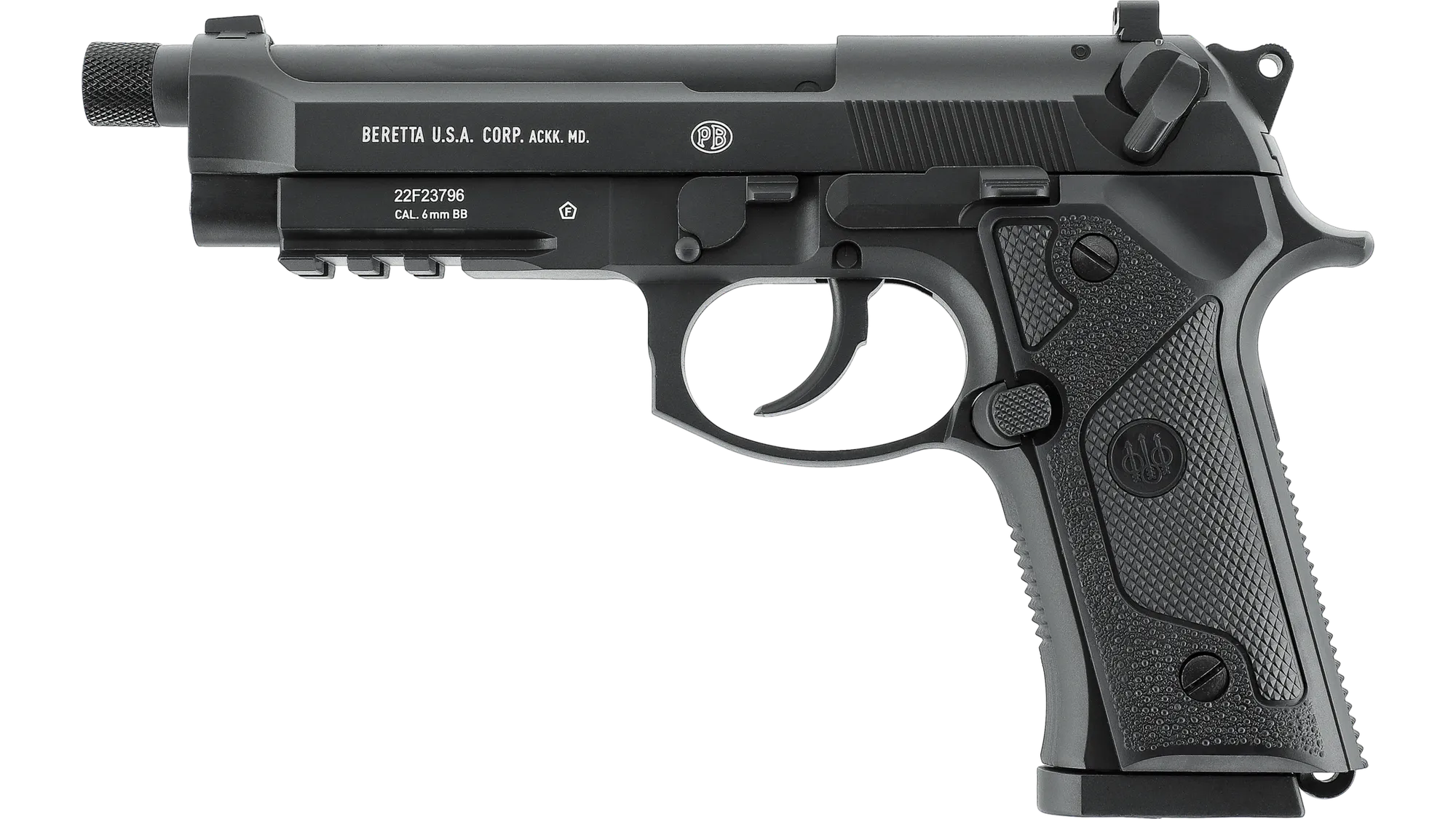 Set complet Pistol airsoft Beretta M9A3 Full Metal BlowBack Negru CO2 + 1000 bile + 10 capsule CO2 + cutie de transport [2]