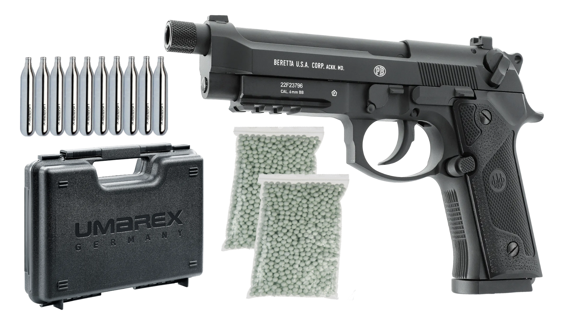 Pistol Beretta M9A3 Full Metal BlowBack Negru CO2 [8]