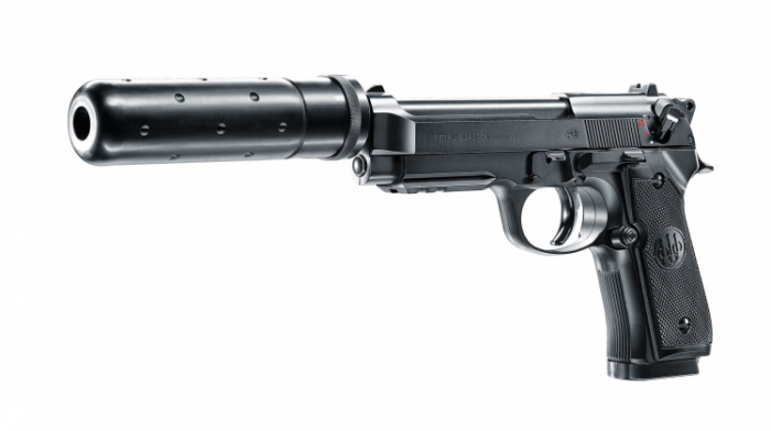 Pistol Beretta MOD. 92A1 BLK Tactical cu Amortizor +baterie si charger incluse [2]