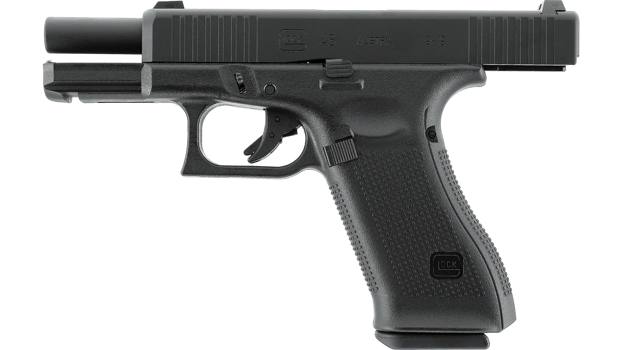 Set Pistol GLOCK 45 BlowBack GreenGas + 1000 bile + 1 tub GreenGas + cutie de transport [4]