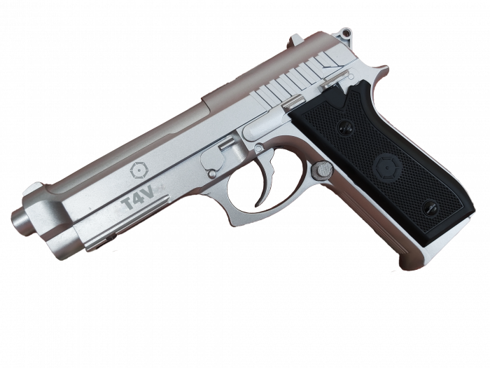 Set Complet Pt92 GNBB Silver Upgradat 4j Cybergun [2]