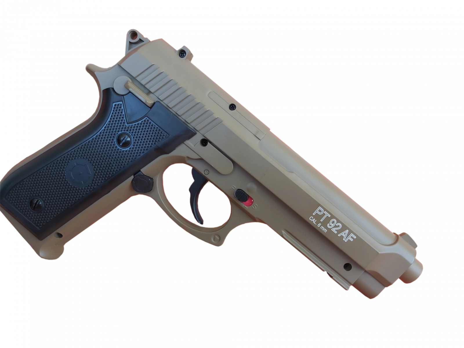 SET Complet Pistol Airsoft CO2 PT92 TAN Full metal Upgraded 4J NBB [2]