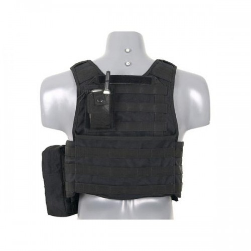 Vesta Airsoft Plate Carrier Harness cu buzunare - Black [2]