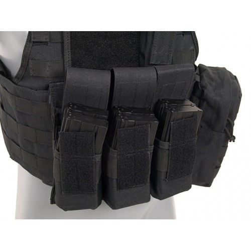 Vesta Airsoft Plate Carrier Harness cu buzunare - Black [3]