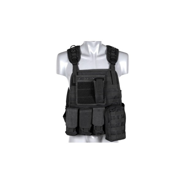 Vesta Airsoft Plate Carrier Harness cu buzunare - Black [7]