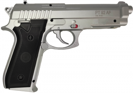 Pistoale fara Recul ( CO2 ) - Pistol PT92 Full Metal Co2 Silver GNBB
