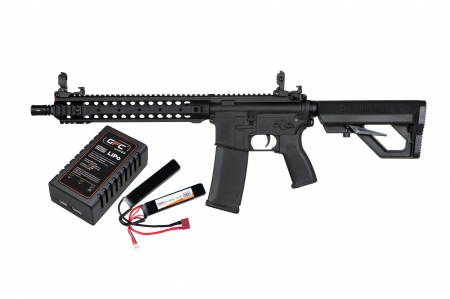 Arme de Asalt Electrice - Set complet Arma asalt SA-E06-H EDGE™ + Smart charger, LiPo cu baterie si bile