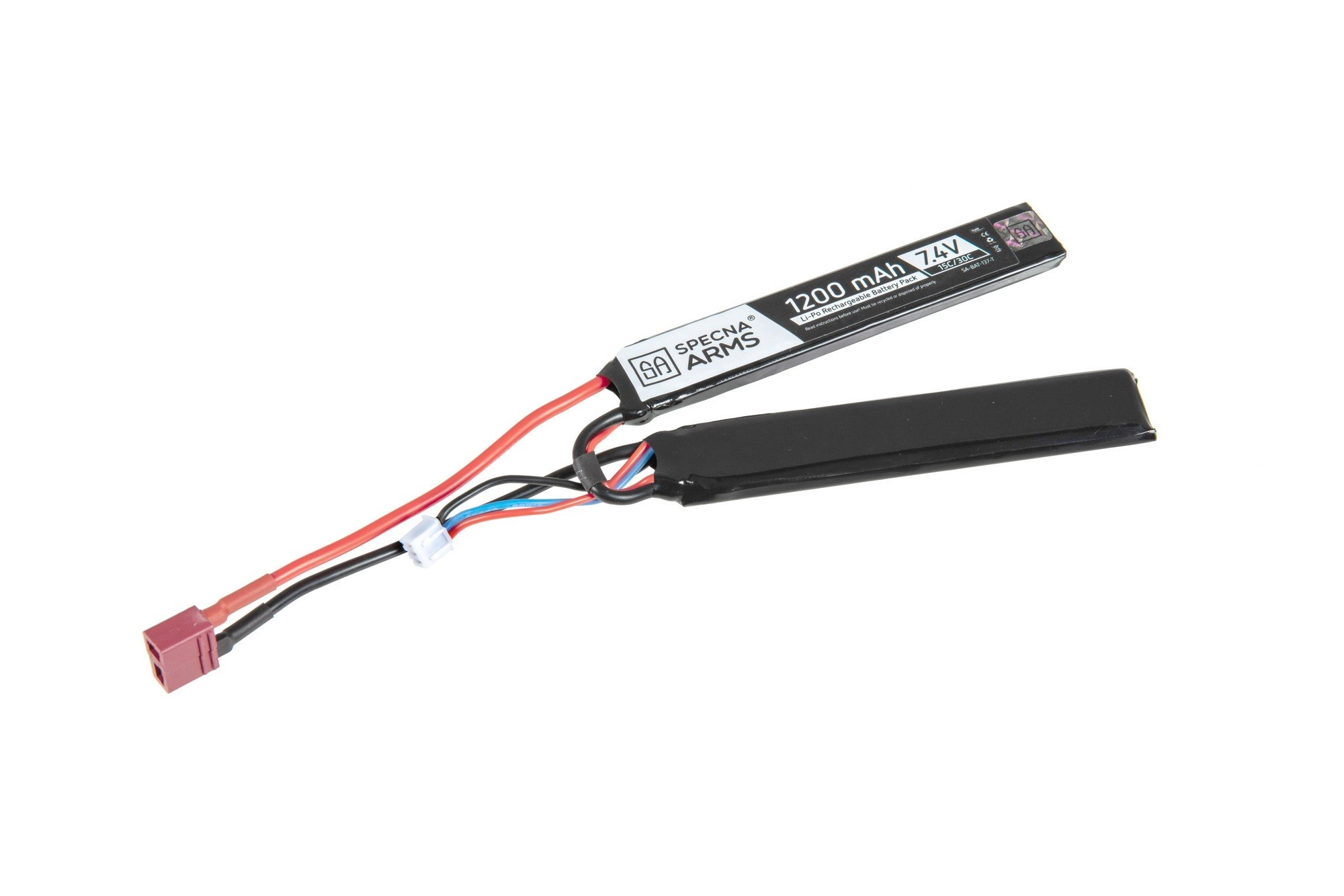 Acumulatori /alimentatoare si accesorii - Baterie Duble Stick LiPo  7,4V 1200mAh 15/30C - T-Connect