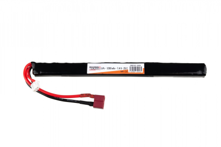 Acumulatori /alimentatoare si accesorii - Baterie Stick Swiss Arms LIPo 11,1V LiPo 1200mAh 25C T-Dean  (Under AK Dust Cover)