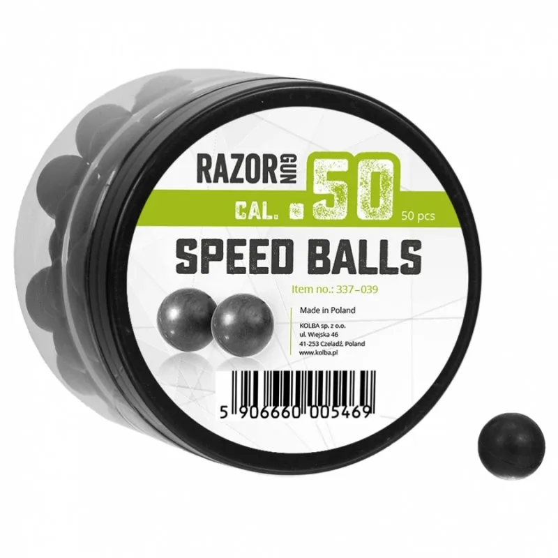 Munitie Paintball - Bile Cal. 50 RazorGun Speed Balls - 50buc