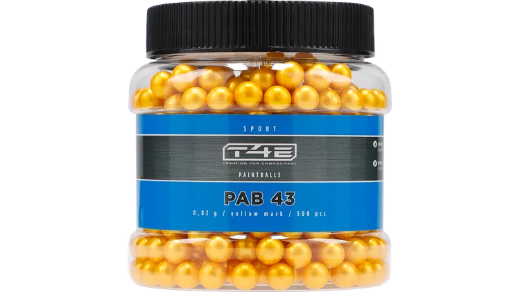 Munitie Paintball - Bile cu vopsea Umarex T4E Sport PAB cal .43