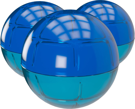 T4E Sport CKB 50 Bile creta paintball borcan 500 bucati Blue Mark 0.95 g [3]