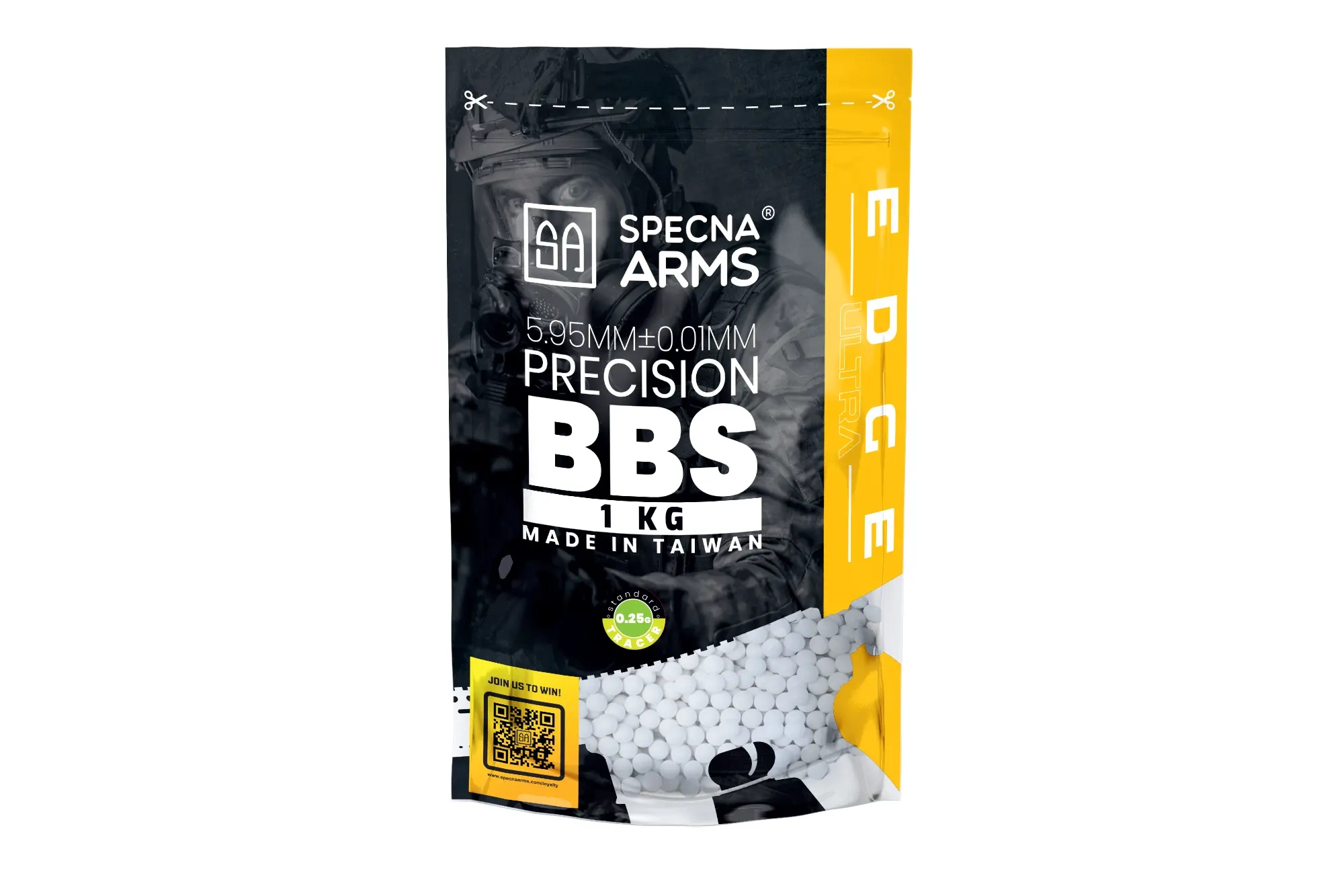 0.25 grame - Bile Precizie Tracer EDGE ULTRA -0.25g -green – 1 KG