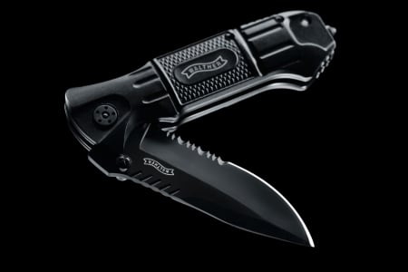 Briceag Walther BTK cu spargator geam si husa cadou [4]