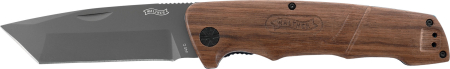 Cutite si bricege - briceag Walther BWK4 lama otel maner lemn toc piele cadou