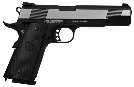 Colt 1911 Combat GreenGas Dual tone (Silver-Negru) Full Metal blowback [1]