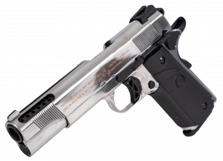 Pistoale cu Recul ( Green Gas ) - Colt 1911 Ported GreenGas Silver Full Metal BlowBack