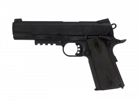 Pistol Colt 1911 Blackened Rail Gun Negru Mat Full Metal BlowBack [2]