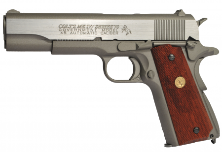 Pistoale cu Recul ( CO2 ) - Pistol Colt M1911 MKIV  Stainless Full Metal Blowback