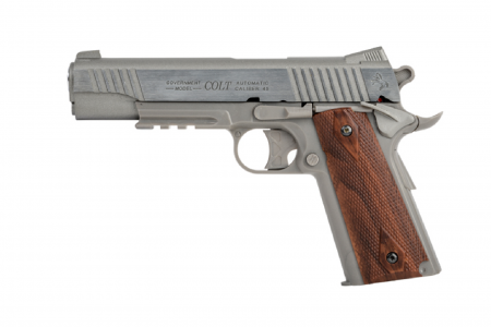 Pistoale fara Recul ( CO2 ) - Pistol COLT Rail Gun Stainless Slide Metalic NBB