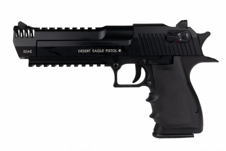 Pistoale cu Recul ( CO2 ) - Pistol DESERT EAGLE L6 CO2 blowback FULL AUTO Black Full Metal