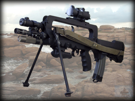 Arma Asalt Famas F1 + Bipod, Baterie si Charger [4]
