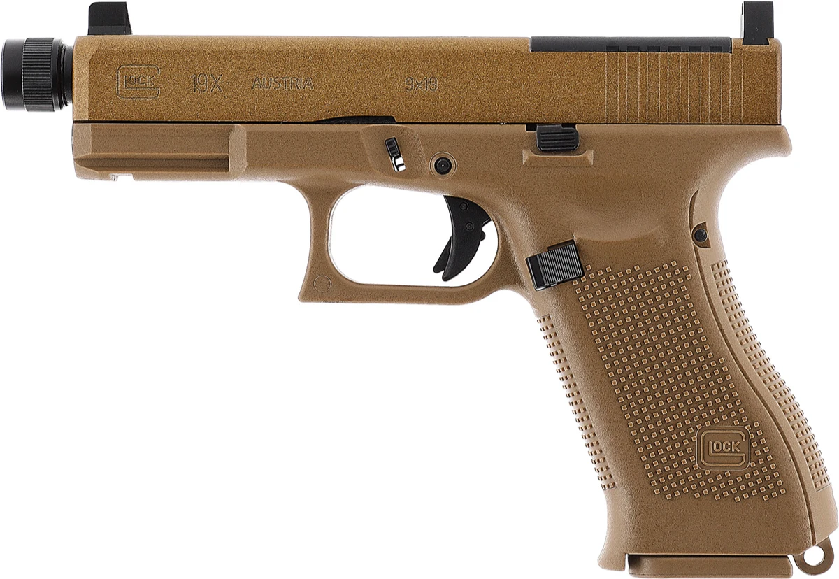 GLOCK 19X MOS Pistol airsoft Blowback Co2 si GreenGas compatibil