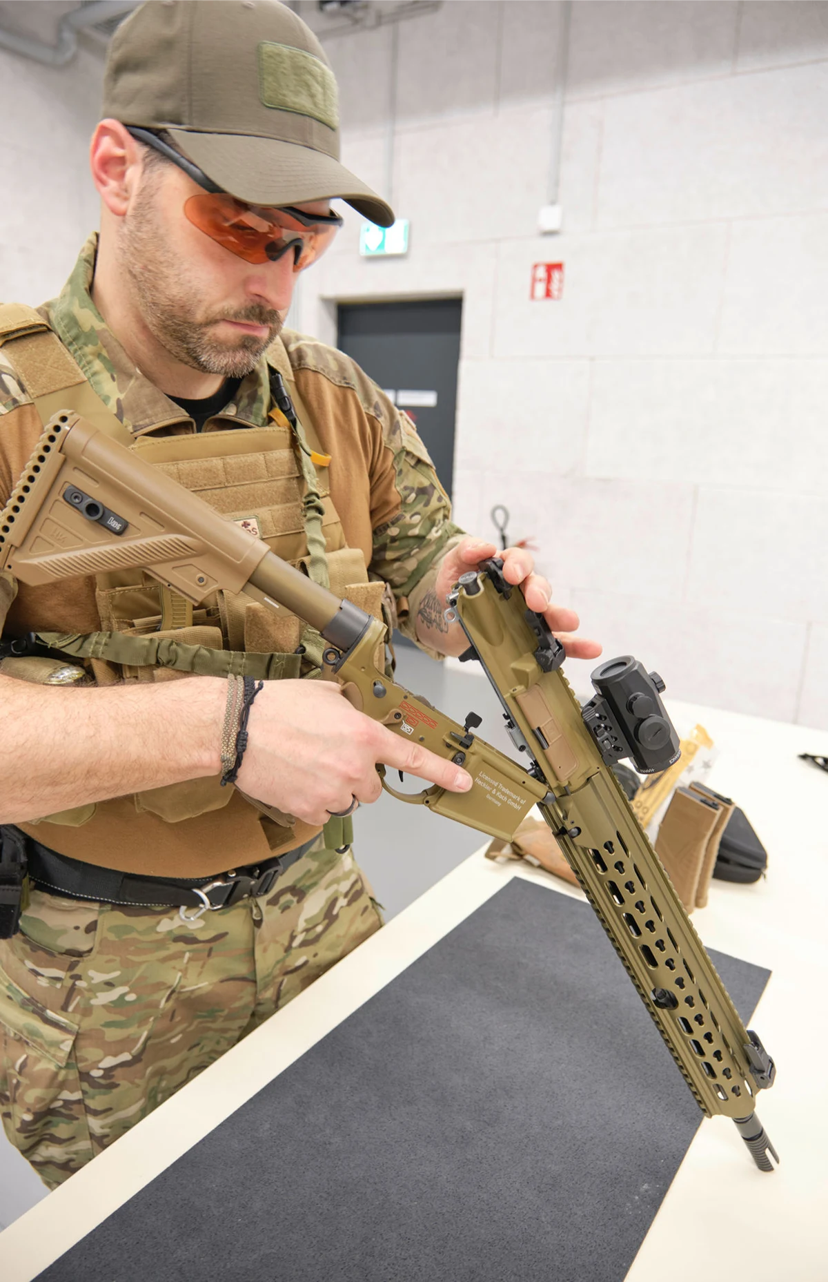 Heckler & Koch G95K Pusca airsoft full auto AEG green-brown [15]