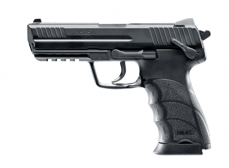 Pistoale fara Recul ( CO2 ) - Pistol Heckler&Koch HK45 BLK Metal Slide GNBB CO2