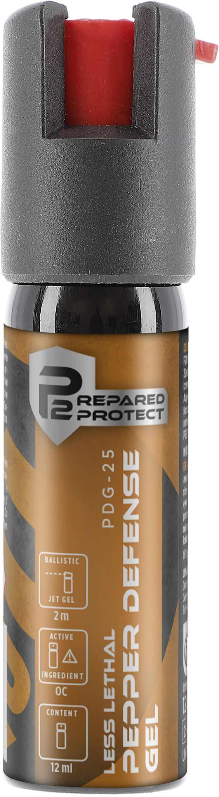 P2P PDG-25 Pepper Gel spray autoaparare - jet ballistic 12 ml [3]