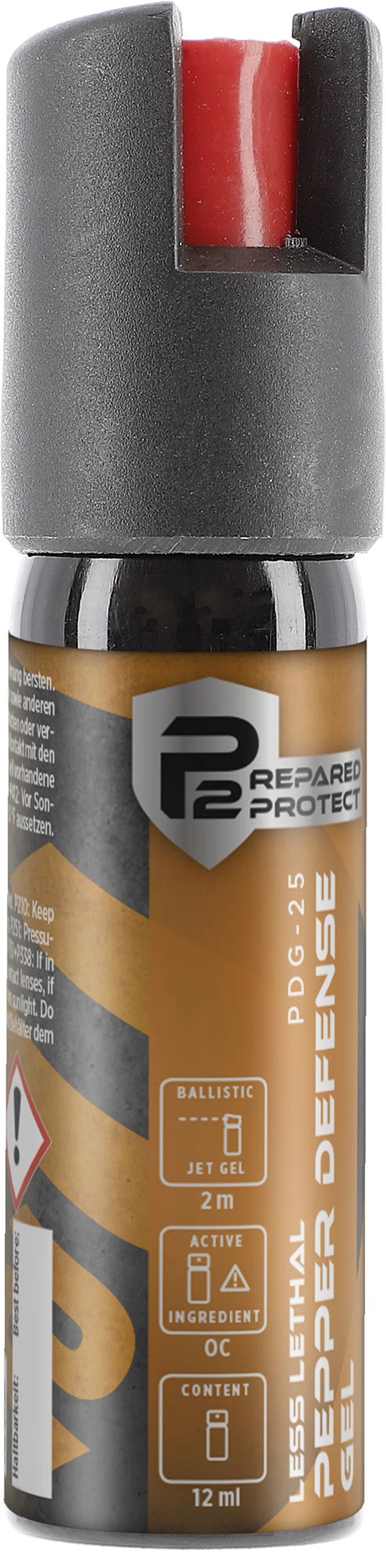 P2P PDG-25 Pepper Gel spray autoaparare - jet ballistic 12 ml [0]