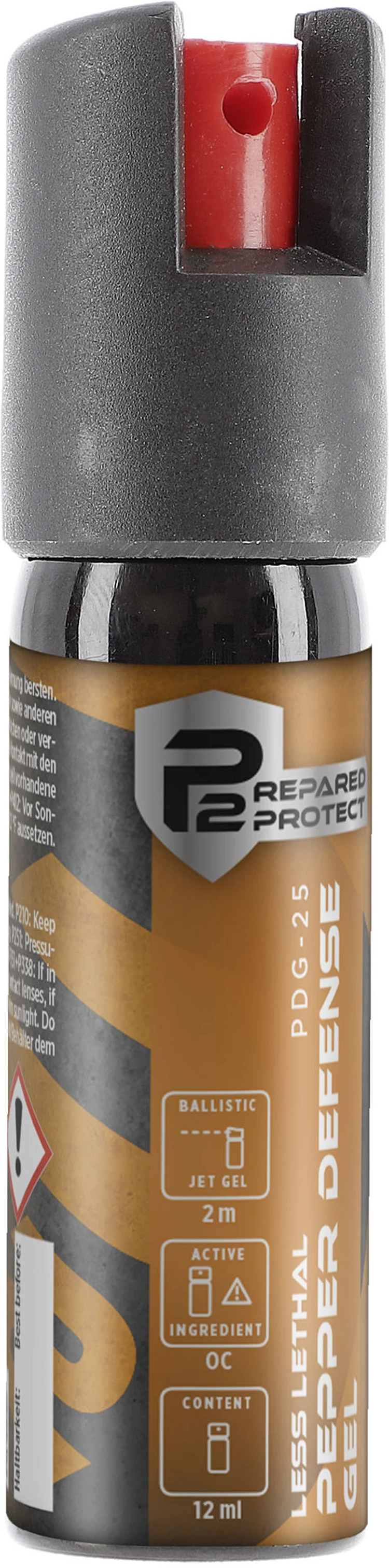 P2P PDG-25 Pepper Gel spray autoaparare - jet ballistic 12 ml [2]